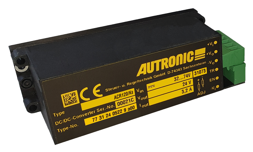 Autronic ACR120/Ks DC/DC-Wandler 66-154 VDC 12VDC 12A Automotive Transport Bahn 77311205224