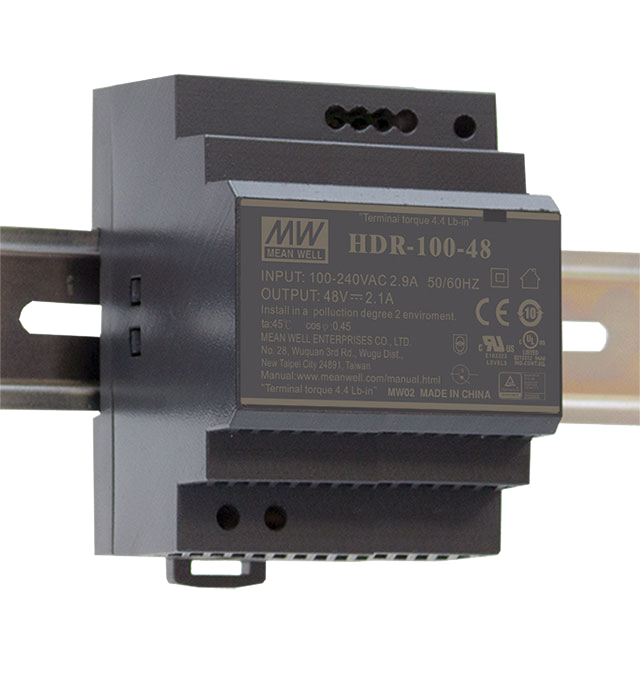 MEAN WELL HDR-100-48 Step Shape Hutschienennetzteil DIN-Rail 85-264VAC 48V 1.92A