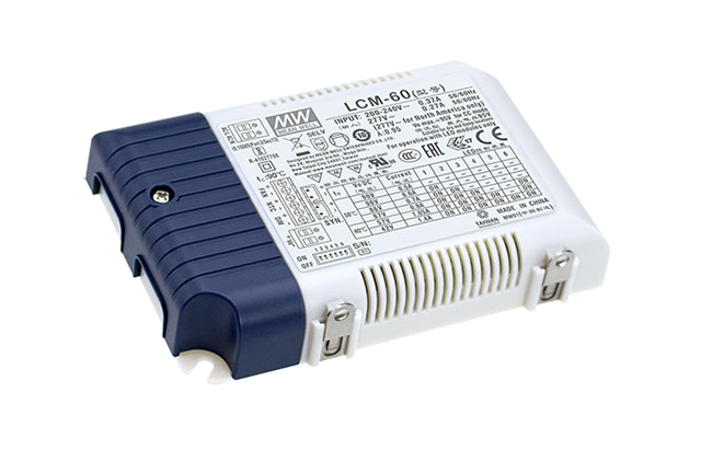 MEAN WELL LCM-60 LED-Treiber Konstantstrom wählbar über DIP-Schalter Möbelzulassung 180-295VAC 500-1400mA 2-90V